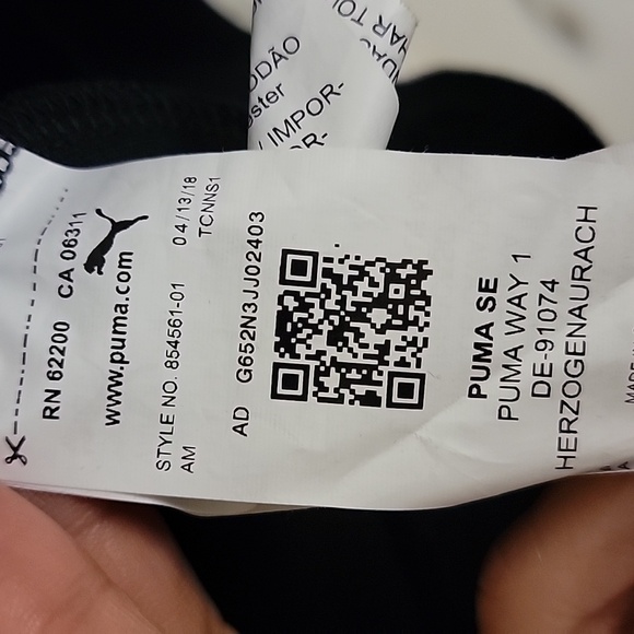 PUMA Full Zip Up Contrast Stripes at Sleeves Jacket Men's Medium Size - Picture 4 of 5